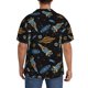 thumbnail image 3 of Balery Space Rocket Camisa Casual de Manga Corta con Botones para Hombre, Texturizada, Estilo Cubano, para Playa, Verano-3X-Large, 3 of 5