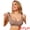 Brown, variant on Women's Deep V Seamless Wireless Minimizer Full Coverage Bra 2XL Beige
