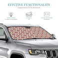 thumbnail image 3 of DouZhe Car Sunshades for Windshield, Retro American Flag Patriotic Pattern Car Sun Shade Block Heat and UV Rays, 55" x 30", 3 of 8