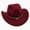 A16-Wine, variant on Ccpelsie Toddler Western Cowboy Hat Child Top Hat With Upturned Brim Girls and Boys Sun Hat