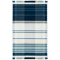 SAFAVIEH Striped Kilim STK707M Handwoven Blue /Beige Rug