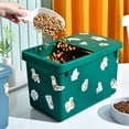 thumbnail image 3 of Airle 1 Set Pet Food Storage Box Food Grade Large Capacity Visible Design Moisture-proof Good Seal Effect Fresh-keeping Pet Cat Dog Food Storage Bucket Organizer Box for Home, 3 of 8