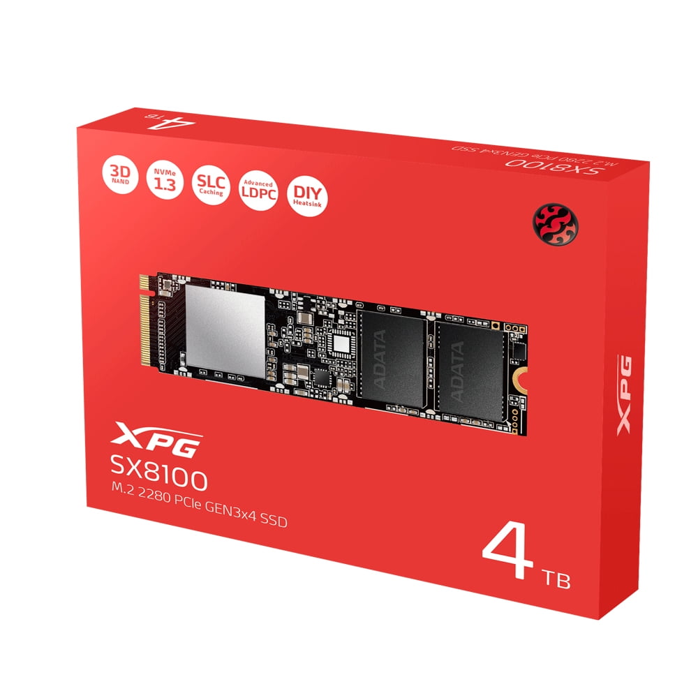 値下げ M.2 SSD 4TB ADATA XPG SX8100 NVMe XPG SX8100 Series Internal SSD 4TB M.2 NVMe PCIe Gen3x4 3D