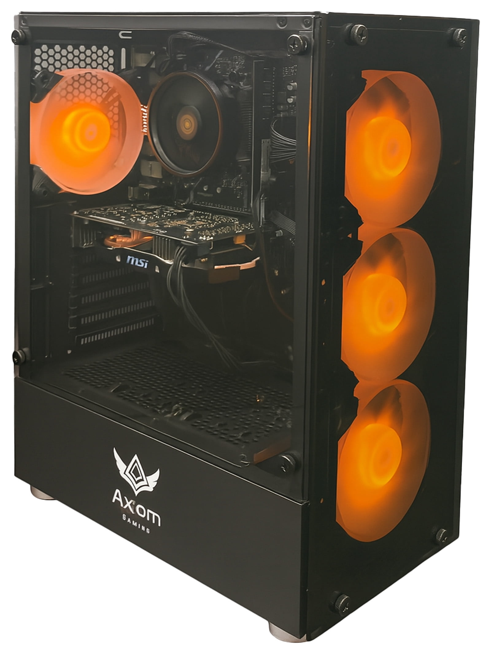 Axiom Gaming® Eclipse Gaming PC Desktop – AMD Ryzen 5, 16GB DDR4, 512GB SSD, GTX 1060 6GB, WiFi, Windows 11 Home