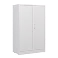thumbnail image 5 of Metal Storage Cabinet with Locking Doors and Adjustable Shelf, Folding Filing Storage Cabinet, Storage Locker Cabinet, Wall Cabinet for Home Office, School, Garage, White, 5 of 9