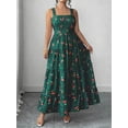 thumbnail image 4 of Plus Size Casual Vacation Sweet Plaid Cherry Pattern Camisole Dress, 4 of 10