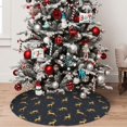 thumbnail image 5 of Yiaed Christmas Deers Print Christmas Tree Skirt , Tree SkirtsTree Mat for Christmas Winter Holiday Indoor Decorations-30", 5 of 7
