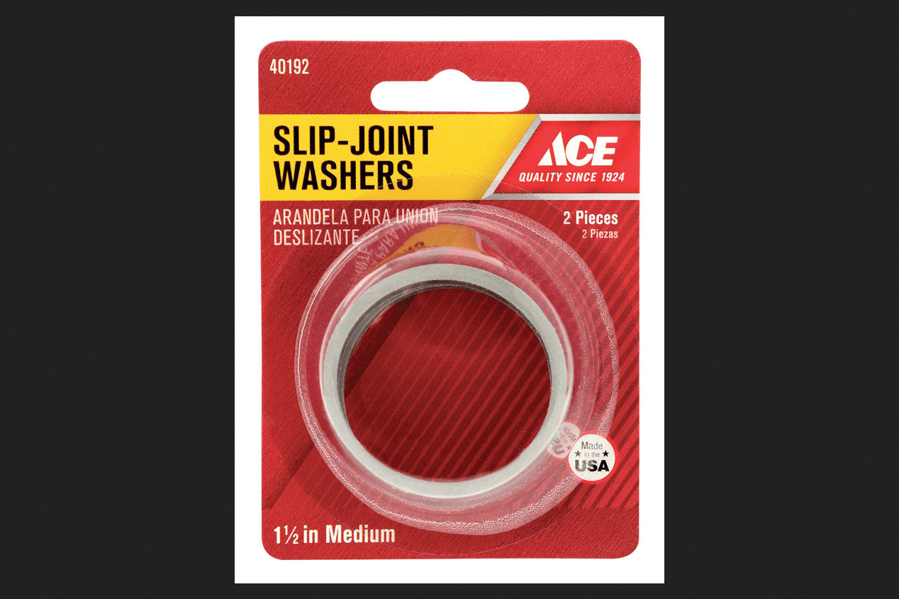 Ace Slip Joint Washer 11/2 in. 11/2 in. Square 2 / Carded