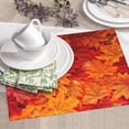 thumbnail image 5 of Uemuo Autumn Leaf Pattern Dish Drying Mat,16*18 inch Absorbent Dish Drainer Kitchen Counter,Large Size Dish Drying Pad for Countertops,Sinks,Draining Racks, 5 of 6