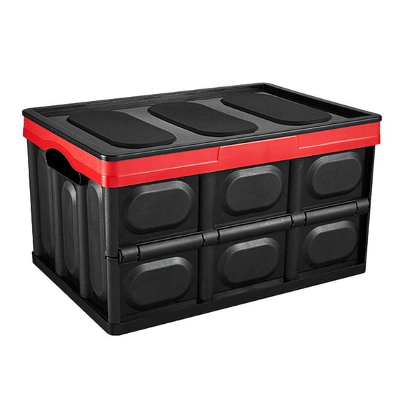 Boîte de Rangement, ABS Portable Pliable Grande Capacité Coffre de Voiture pour Bureau Bleu 39x26.5x22cm / 15.35x10.43x8.66in, Noir 39x26.5x22cm / 15.35x10.43x8.66in, Bleu 45x30x25cm