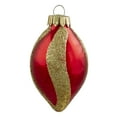 thumbnail image 5 of Northlight 2-Finish Glitter Swirls Glass Christmas Finial Ornaments - 2" - Multicolor - 9ct, 5 of 5
