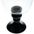 thumbnail image 5 of Northlight Glass Pedestal Hurricane Pillar Candle Holder - 17.75" - Black, 5 of 6