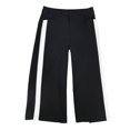 thumbnail image 1 of bar III Pantalons Courts Décontractés à Rayures pour Femmes, Noir, 0, 1 of 2