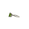 thumbnail image 3 of 2ct Oval Peridot Silver Ring, Size 9 2OPSRS9, 3 of 5