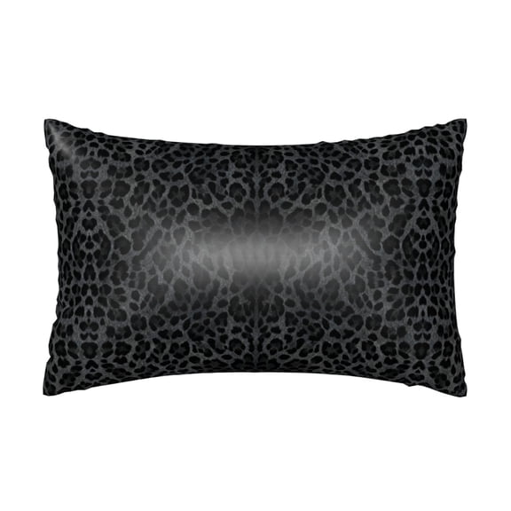 Satin Pillowcase for Hair and Skin, Black Cheetah Leopard Silk Pillow Case 20x30 inches, 1 Pack