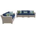thumbnail image 1 of Coast 5 Piece Outdoor Wicker Patio Furniture Set in Navy, 1 of 2