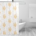 thumbnail image 2 of Rateoe Wheat Shower Curtain - Fancy Bathroom Shower Curtain Sets - Waterproof Shower Curtain with Hooks with 12 Plastic Hooks 72x72 Inches, 2 of 5