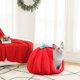 thumbnail image 4 of Cama para mascotas con forma de calabaza de otoño y color rojo navideño, cama para gatos Pet Villa, cama para perros, cama para perros extraíble y lavable, cama cálida para gatos para el Akmoler, 4 of 6