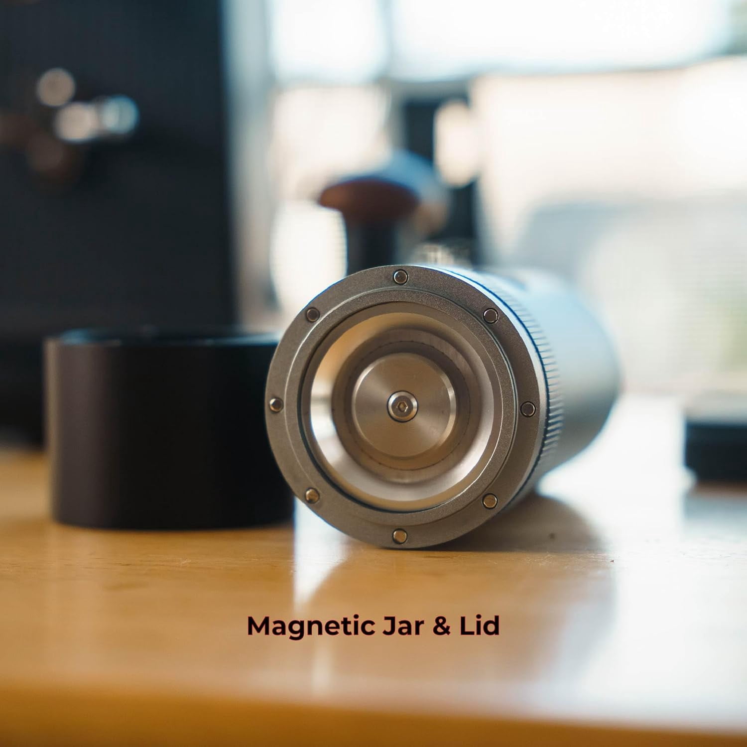 PT2 Portable Electric Burr Coffee Grinder with Stainless Steel Conical Burrs and USB-C Charging for Travel