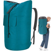 Real Living Black Dura-Clean Laundry Backpack