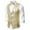 Gold, variant on Men's Fashion Sequin Vest Slim Fit Shiny Solid Color Sleeveless V-Neck Button Down Blazer Jacket Comfortable Nightclub Stage Party Vest Silver S