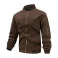 thumbnail image 2 of Men's Jacket, Workwear, Loose Fit, Windbreaker Coffee XL, 2 of 4