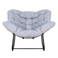 thumbnail image 3 of Fogcroll Outdoor Rattan Rocking Chair Patio Comfy Reading Chair Indoor Recliner Wide Rocking Chair with Oversized Cushion Strong Load-Bearing for Balcony, Front Porch, Garden, Living Room, 3 of 13