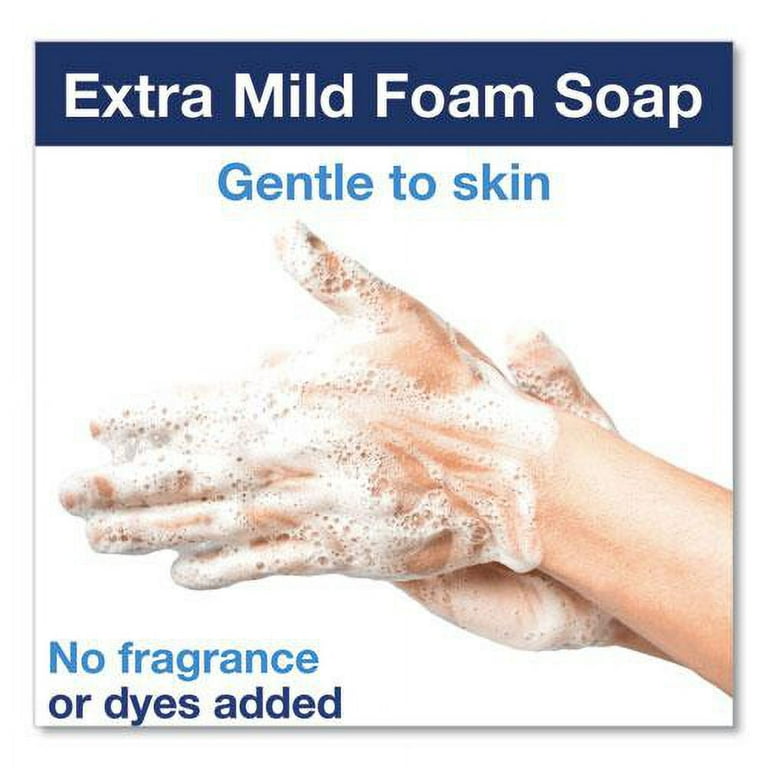 Extra Mild Foam Soap, Unscented, 1 L Refill, 6/Carton Extra Mild Foam Soap, Unscented, 1 L Refill, 6/Carton