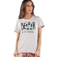 thumbnail image 1 of LazyOne Pajamas for Women, Cute Pajama Pants and Top Separates, Bear In AM, Animals (X-Large), 1 of 7
