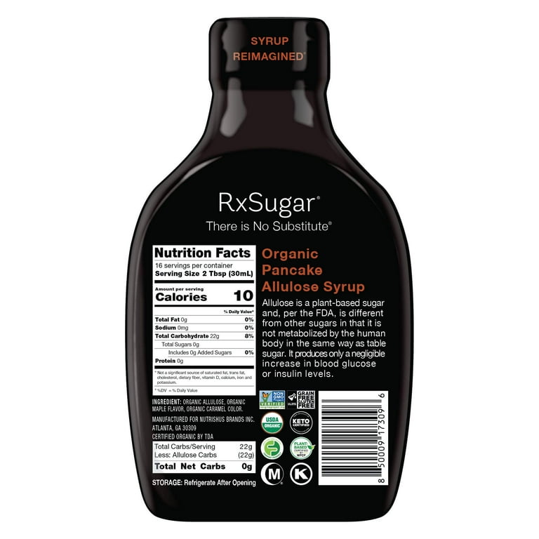 sugar s  Amazon.com : RxSugar Maple Syrup 2-Pack : Grocery & Gourmet Food
