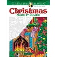 thumbnail image 2 of Dover Publications Christmas Color By Number Adult Coloring Book, 2 of 6