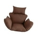 thumbnail image 2 of Cojín para silla columpio hamaca, cojín para asiento, instalación, cómodo cojín para silla Marrón, 2 of 9
