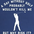 thumbnail image 2 of CafePress - A Day Without Golf Maternity Dark T Shirt - Maternity Dark T-Shirt, 2 of 3