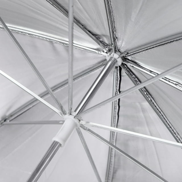 Appareil Photo 83cm 33 Po Studio Photo Stroboscopique Réflecteur Noir Argent Parapluie