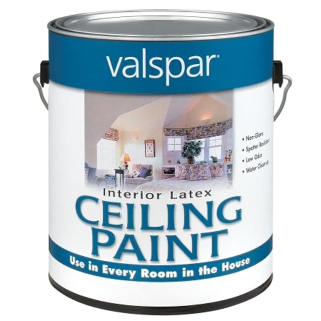 Valspar Brand 1 Gallon Interior Latex Ceiling White Paint