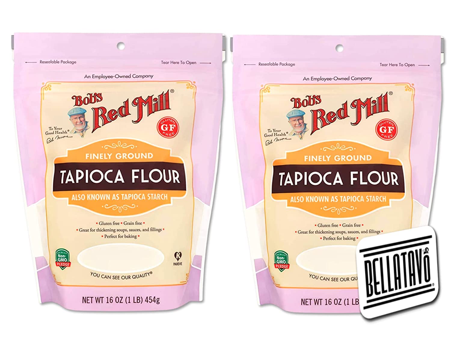 Gluten Free Tapioca Flour Bundle. Include Two16 oz Packages of All