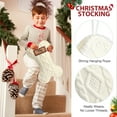 thumbnail image 3 of Ayieyill 18" Dog Christmas Stocking, Bone Shape Stocking Christmas for Dog, Large Pet Stockings Hanging Christmas Decorations (White), 3 of 7
