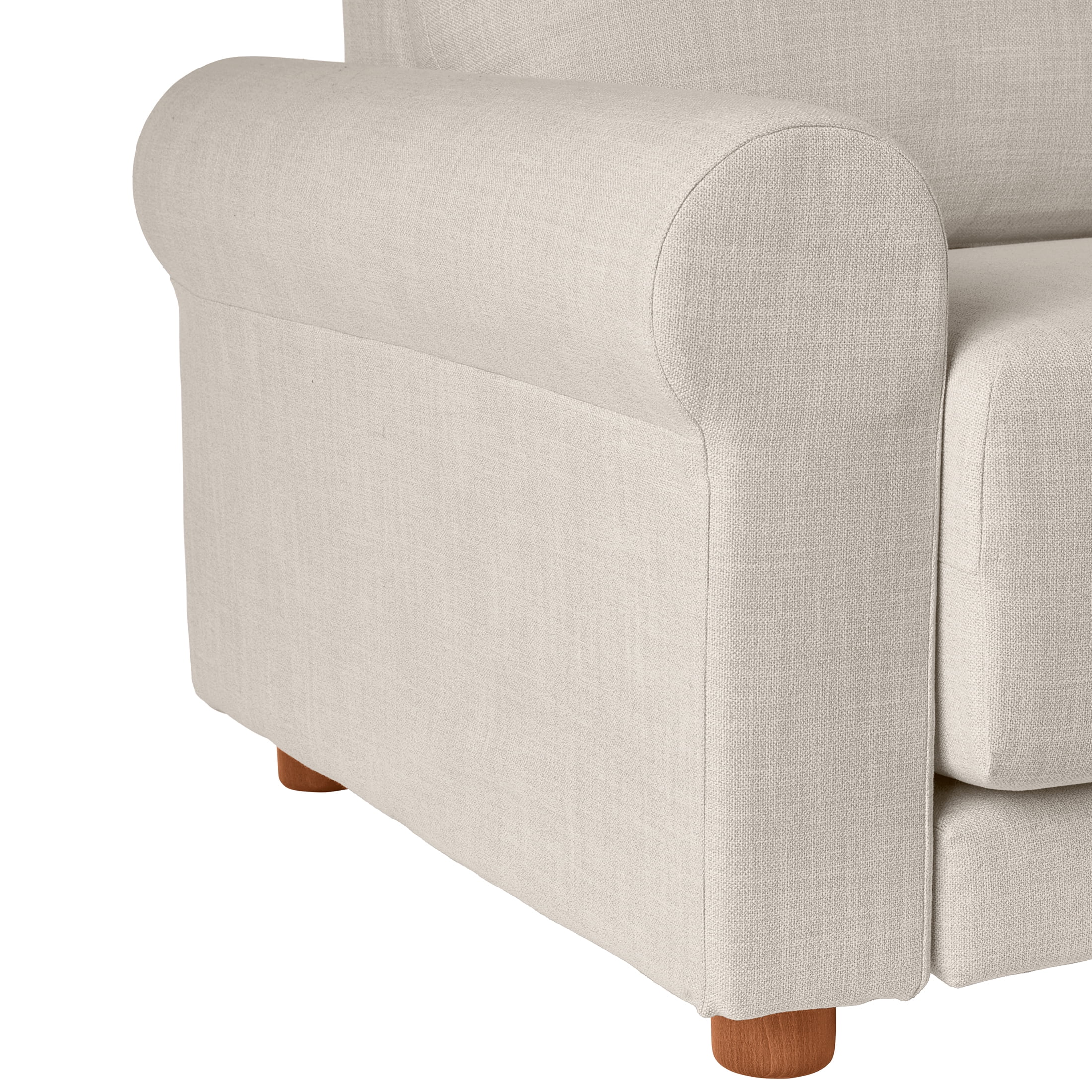Better Homes & Gardens Owen 87.6" Rolled Arm Sofa, Effie Linen
