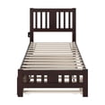 thumbnail image 5 of AFI Tahoe Solid Wood Twin Platform Bed with Footboard & Twin Trundle in Espresso, 5 of 6