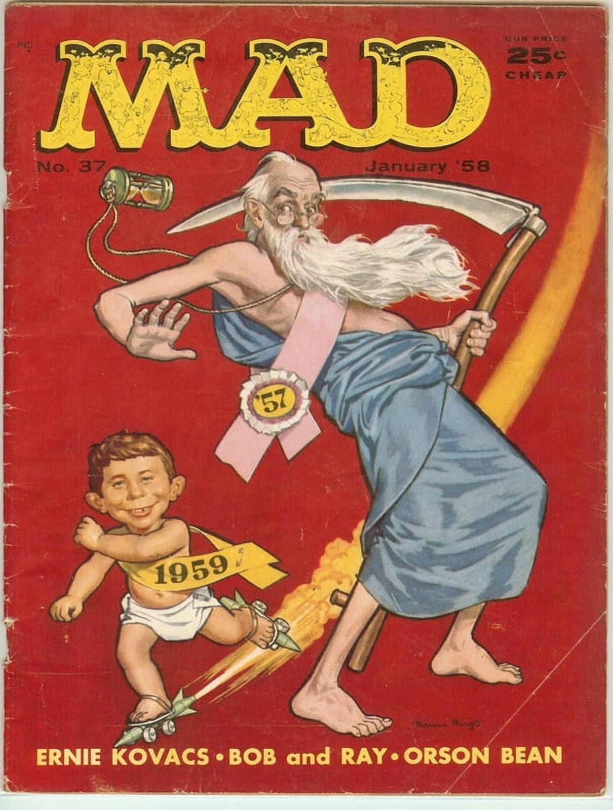 MAD Magazine Vintage Collectible #37 Jan 1958 Very Good Plus (VG+)
