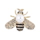 thumbnail image 2 of Broches de diamantes de imitación, prendedores de solapa, elegantes prendedores decorativos para bufandas, broche de abeja de miel Blanco, 2 of 9