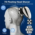 thumbnail image 3 of delpattern Head Shavers for Bald Men, Magnetic Electric Razor, 7D Rotary Shaver 5 in 1 Grooming Kit, IPX7 Waterproof, Wet/Dry, LED Display, Rechargeable, Cordless, 3 of 9