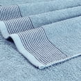 thumbnail image 3 of GLAMBURG Ultra Soft 6 Pack Cotton Towel Set, Contain 2 Bath Towels 28x55 inch, 2 Hand Towels 16x24 inch & 2 Wash Coths 12x12 inch, Compact Lightweight Quickdry Towel Set for Everyday use - Sky Blue, 3 of 8