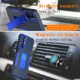 thumbnail image 7 of Xhy Motorola Moto G Stylus 5G 2022 Case with Screen Protector, Military Grade Case with Magnetic Car Mount, Motorola G Stylus 5G 2022 Case for Men Women, Dark blue & Blue, 7 of 7