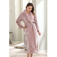 thumbnail image 5 of Richie House Womens Soft Premium Flannel Fleece Bathrobe RHW2884, 5 of 6