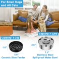 Vexong Slow Feeder Dog STF9 Bowls and Dog Water Bowl No Spill, Dog