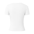thumbnail image 4 of T-Shirts Décontractés à Manches Courtes et Col Rond pour Femmes avec Design Imprimé Léopard Étoilé pour le Printemps et l'Été, 4 of 4