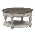 thumbnail image 1 of Liberty Furniture Magnolia Manor Round Cocktail Table with Storage, White, 1 of 10