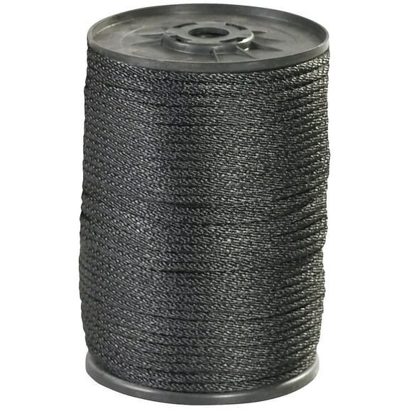Office Depot® Brand Solid Braided Nylon Rope, 320 Lb, 1/8" x 500', Black