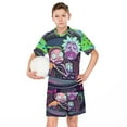 thumbnail image 6 of Kids Rick And Morty Athletic T-Shirt And Mesh Shorts Outfit Set Mesh Clothing Set for Boys, 6 of 7